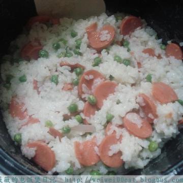 豌豆洋葱焖米饭做法