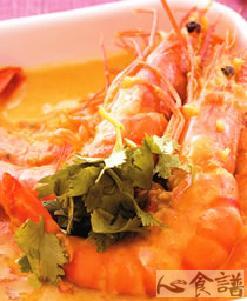 咖哩茄汁烩鲜虾做法