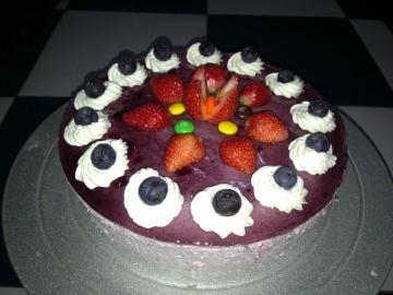 蓝莓慕斯蛋糕做法