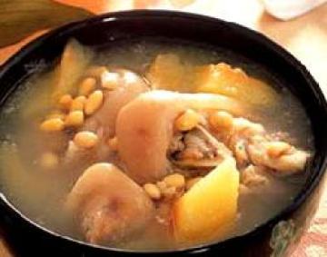 黄豆猪蹄汤做法