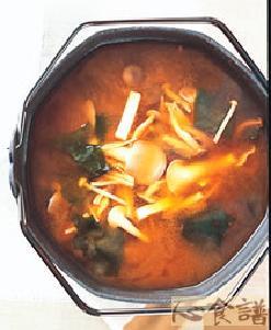 蕈菇味噌汤做法