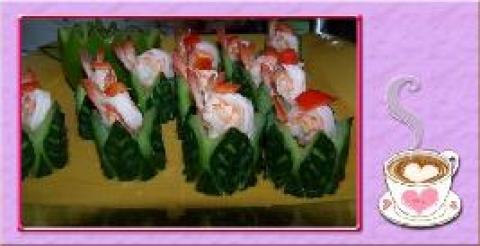 鲜虾黄瓜盅做法