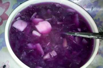 紫番薯淮山雪耳糖水做法