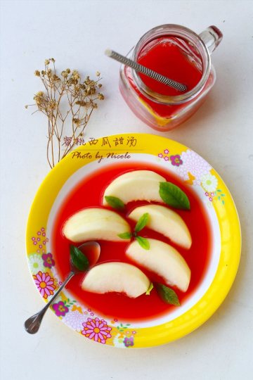 蜜桃西瓜甜汤做法