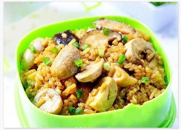 中式蘑菇焖饭做法