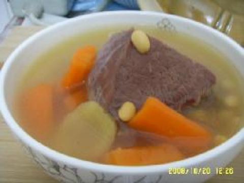 黄豆牛肉汤做法