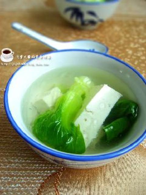 青菜豆腐汤做法
