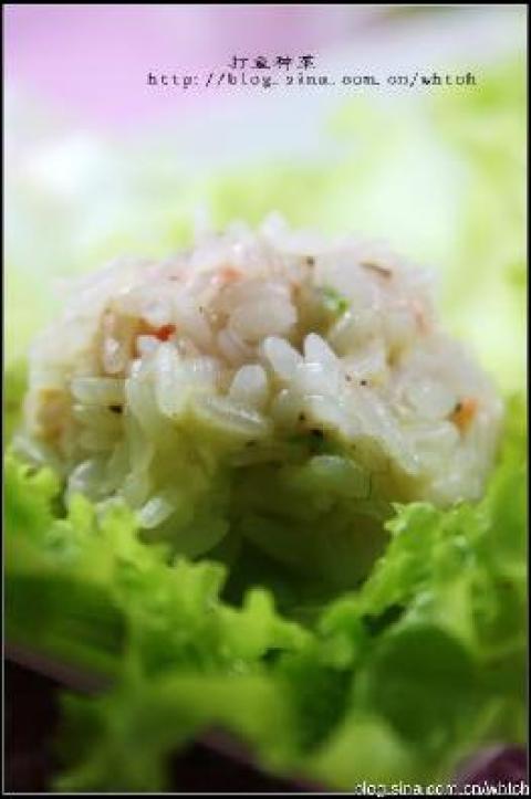 鲜虾糯米什锦饭团做法