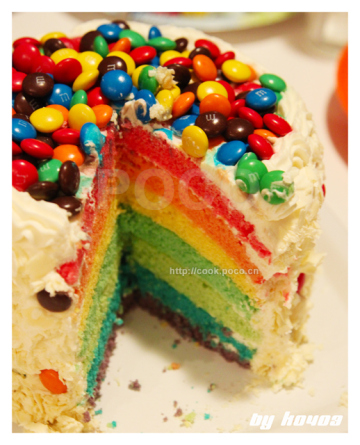 彩虹蛋糕做法