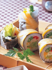 十蔬沙拉寿司卷做法