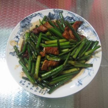 蒜苔炒肉做法