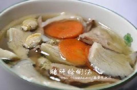 猪肝蛤蜊汤做法