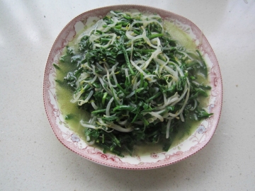 韭菜绿豆芽做法