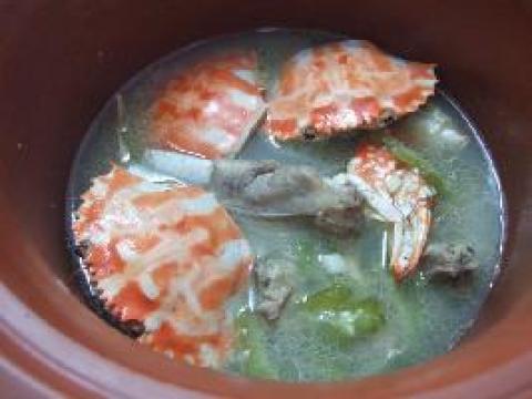 花蟹苦瓜汤做法