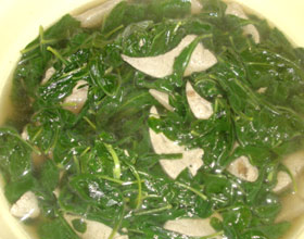 猪肝豌豆苗汤做法