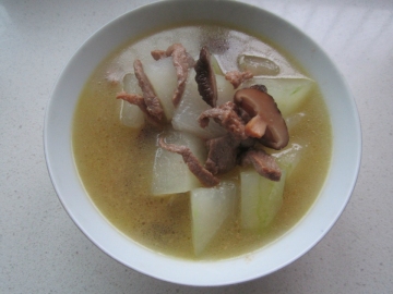 冬瓜香菇肉汤做法