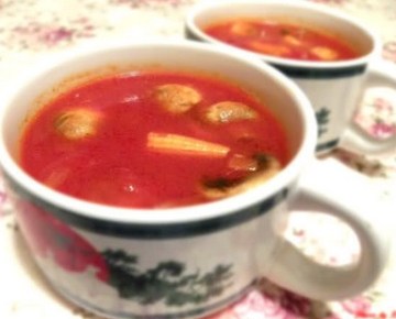 蘑菇玉米番茄浓汤做法