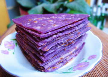 紫薯烫面饼做法