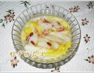 虾干竹荪汤做法