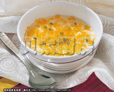 咸蛋黄焗蛋羹做法