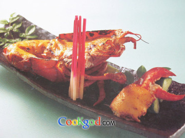 海鲜面豉酱烧龙虾做法