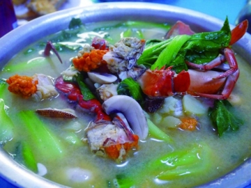 螃蟹青菜汤做法
