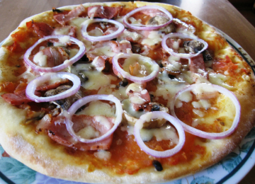 披萨—自制培根口蘑披萨做法