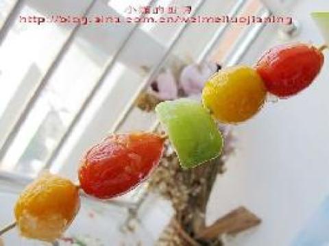 冰糖水果串串做法