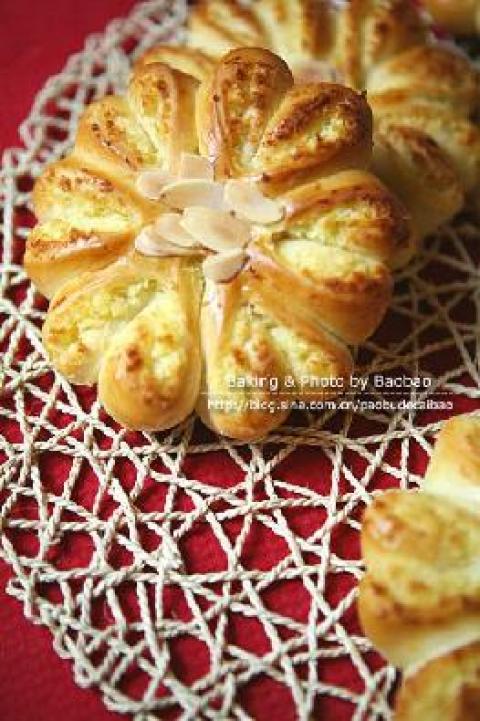 椰蓉花环面包（汤种）做法