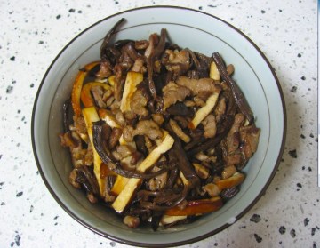 茶树菇炒肉丝做法