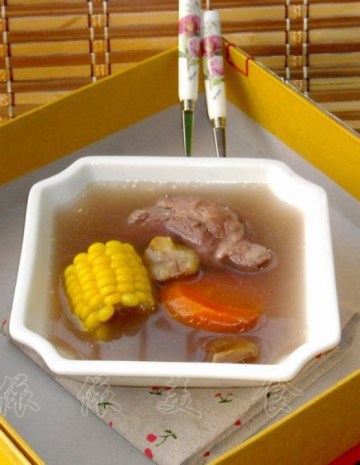 栗子玉米扇骨汤做法