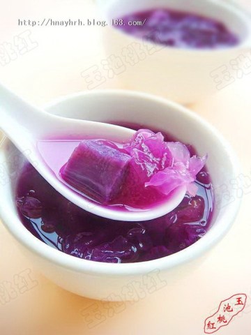 紫薯银耳汤做法
