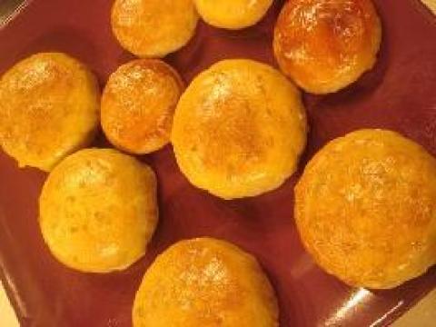 土豆泥蛋黄团圆月饼做法