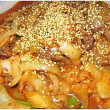 韩国泡菜炒牛肉做法