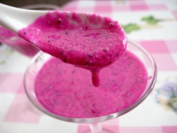 红肉火龙果酸奶昔做法