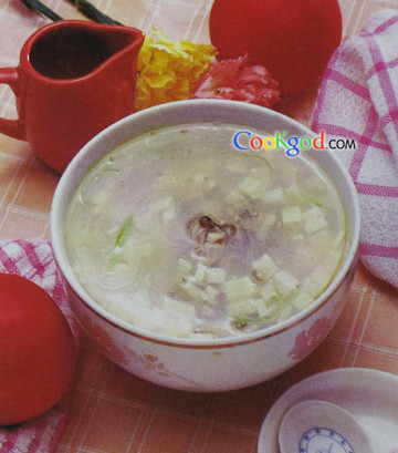 牡蛎豆腐汤做法