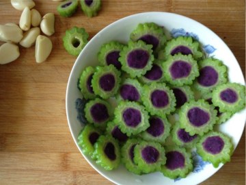 紫薯苦瓜圈做法