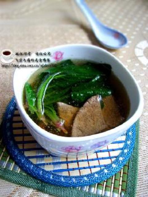 菠菜猪肝汤做法