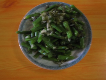 干煸四季豆（咸菜蒜茸）做法