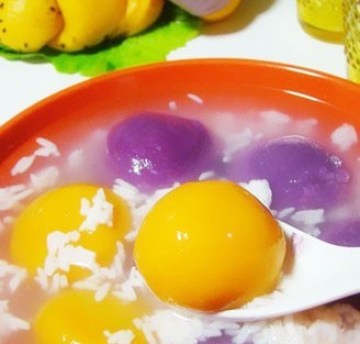 紫薯南瓜汤圆做法