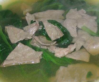 菠菜猪肝汤做法