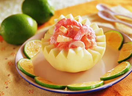 海味香瓜盅做法