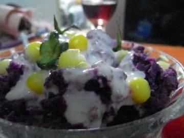紫薯酸奶泥做法