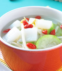 丝瓜蒟蒻芽菜汤做法