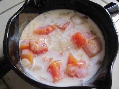 酸奶木瓜雪蛤做法