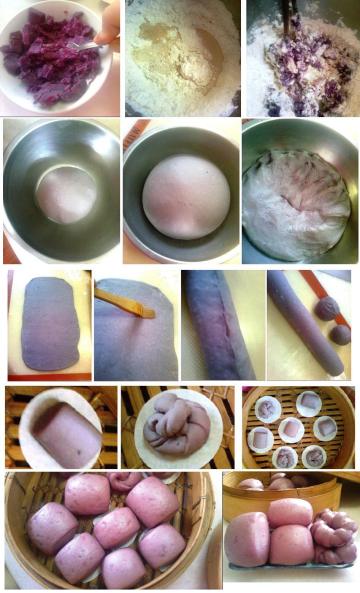 松软紫薯馒头做法