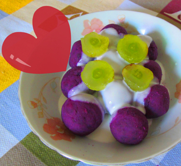 紫薯球酸奶泥（简单）做法