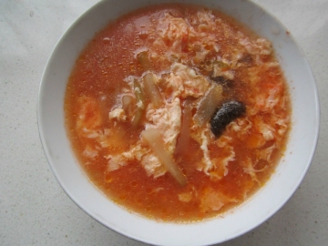 榨菜番茄蛋汤做法