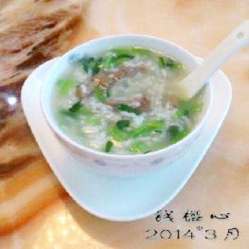 菠菜鹅肝大米粥做法