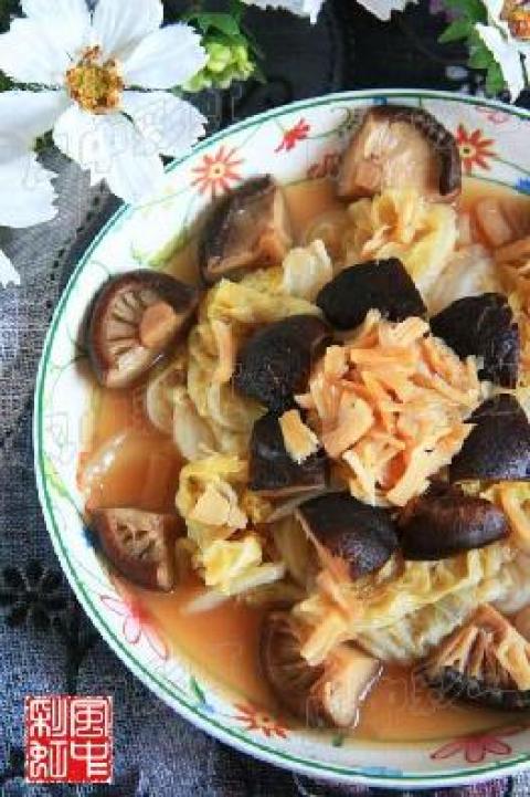 香菇干贝炖白菜做法